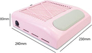 Professional Nail Dust Collector with Hand Cushion 80W | Pink