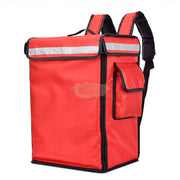 42L Large Capacity Food Delivery Backpack with Removable Divider | Red Delivery Bags