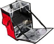 42L Large Capacity Food Delivery Backpack with Removable Divider | Red Delivery Bags