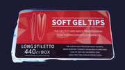 440pcs Soft Gel Tips Long Stiletto | Half Cover | H105-14 Soft Gel Tips