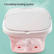 Foldable Foot Tub with heat, bubble massage & massage rollers with remote