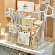 5-Compartment Clear Acrylic Desk Organizer