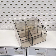 5-Compartment Smoky Gray Acrylic Desk Organizer (organizer only) Desk Organizer