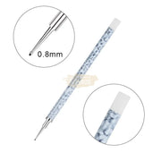 5 pieces Dual Tipped Silicone Nail Art Sculpture Pen & Dotting Tool | Black & White Nail Art Tool