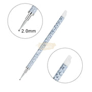 5 pieces Dual Tipped Silicone Nail Art Sculpture Pen & Dotting Tool | Black & White Nail Art Tool