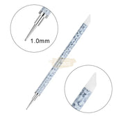 5 pieces Dual Tipped Silicone Nail Art Sculpture Pen & Dotting Tool | Black & White Nail Art Tool
