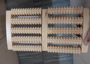 5 Rows Double-Sided Wood Foot Massage Roller 29*15cm Massage Rollers