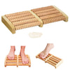 5 Rows Double-Sided Wood Foot Massage Roller 29*15cm Massage Rollers