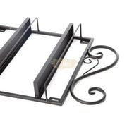 5-Tier Wall-Mounted Iron Nail Polish Display Rack (1 pair) | Black (rack only) Wall Nail Polish Display