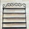 5-Tier Wall-Mounted Nail Polish Display Rack | Black (Rack Only) Wall Display Rack