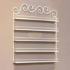 5-Tier Wall-Mounted Nail Polish Display Rack | White (Rack Only) Wall Display Rack