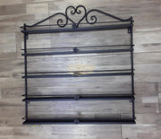 5-Tier Wall-Mounted Nail Polish Display Rack with Heart Top | Black (Rack Only) Wall Display Rack