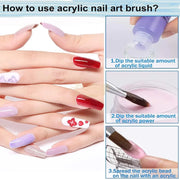 50% Kolinsky Acrylic Brush No 8 Nail Acrylic Brush
