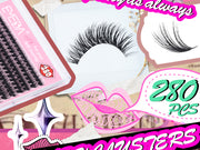 EMEDA DIY Lashes | Lash Clusters 50D | 280 pcs