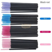 50pcs Disposable Mascara Brushes | Black/Black Mascara Brush