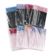 50pcs Disposable Mascara Brushes | Black/Black Mascara Brush