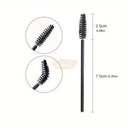 50pcs Disposable Mascara Brushes | Black/Black Mascara Brush