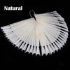 50pcs Reverse Tip Nail Swatch Sticks | Natural 12.4×1.3cm Nail Swatch Sticks