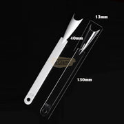 50pcs Reverse Tip Nail Swatch Sticks | Natural 12.4×1.3cm Nail Swatch Sticks