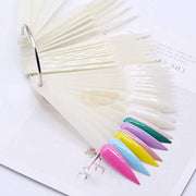 Nail Swatch Sticks Stiletto (50 tips) Natural Nail Swatch