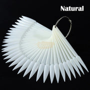 50pcs Stiletto Nail Swatch Sticks | Natural 12.1x1.2cm Nail Swatch