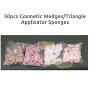 50pcs White Disposable Makeup Sponge Wedges Makeup Sponge
