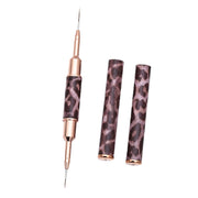 Leopard Print Double-Sided Nail Art Liner Brush (price per piece)