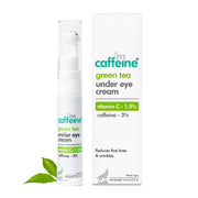 mCaffeine Green Tea Under Eye Cream to Reduce Fine Lines, Wrinkles & Dark Circles