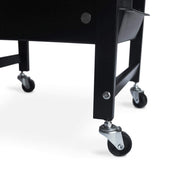 4-drawer Salon/Barber Trolley Cart | Black Both Sides (No Design)