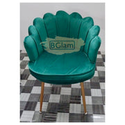 Modern Classic Luxury Comfortable Shell Velvet Accent Chair - Green