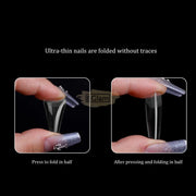 550pcs Soft Gel Tips Long Coffin | Full Cover | H105-1 Green Box Soft Gel Tips