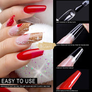 550pcs Soft Gel Tips Short Stiletto | Full Cover | H105-12 Pink Box Soft Gel Tips