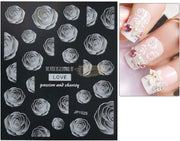 5D Embossed Nail Art Stickers - JP 1025 Nail Art