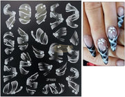 5D Embossed Nail Art Stickers - JP 1030 Nail Art