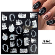 5D Embossed Nail Art Stickers - JP 3001 Nail Art