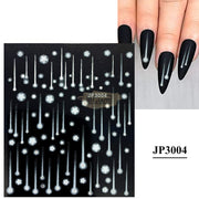 5D Embossed Nail Art Stickers - JP 3004 Nail Art