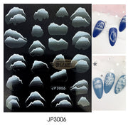 5D Embossed Nail Art Stickers - JP 3006 Nail Art