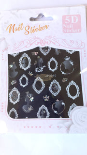 5D Embossed Nail Art Stickers - JP 3010 Nail Art