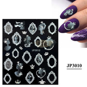 5D Embossed Nail Art Stickers - JP 3010 Nail Art