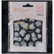 5D Embossed Nail Art Stickers - JP 3012 Nail Art
