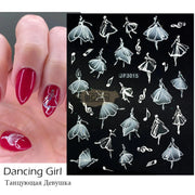 5D Embossed Nail Art Stickers - JP 3015 Nail Art