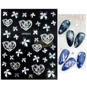 5D Embossed Nail Art Stickers - JP 3017 Nail Art