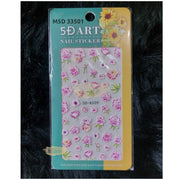 5D Embossed Nail Art Stickers - 5D-K009 Nail Stickers