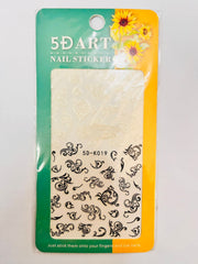 5D Embossed Nail Art Stickers -5D-K019 Nail Art