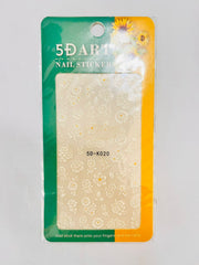 5D Embossed Nail Art Stickers - 5D-K020 Nail Stickers