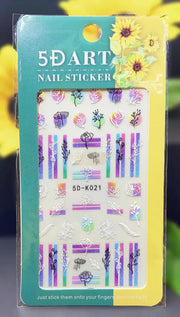5D Embossed Nail Art Stickers - 5D-K021 Nail Stickers