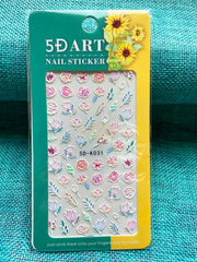 5D Embossed Nail Art Stickers - 5D-K031 Nail Stickers