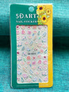 5D Embossed Nail Art Stickers - 5D-K031 Nail Stickers