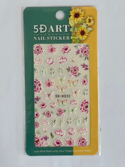 5D Embossed Nail Art Stickers - 5D-K032 Nail Stickers