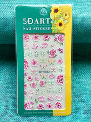 5D Embossed Nail Art Stickers - 5D-K032 Nail Stickers